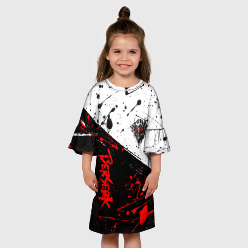 Детское платье 3D с принтом Berserk: Черная маска, вид сбоку #3