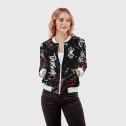 Женский бомбер 3D Берсерк Черная маска - фото 2
