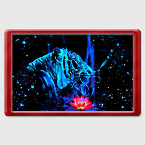 Магнит 45*70 Синий водяной тигр, цвет красный