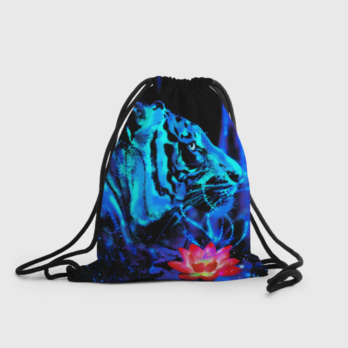 Рюкзак-мешок 3D Синий водяной тигр