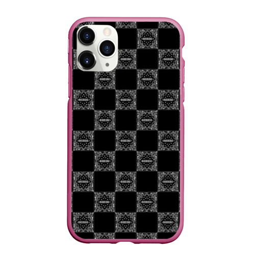 Чехол для iPhone 11 Pro Max матовый Kizaru x Big baby tape bandana, цвет малиновый