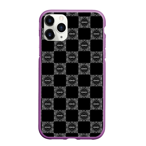 Чехол для iPhone 11 Pro Max матовый Kizaru x Big baby tape bandana, цвет фиолетовый