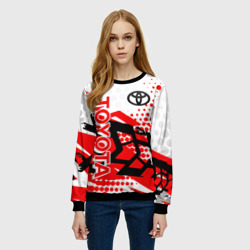 Женский свитшот 3D Toyota Тойота - фото 2
