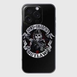 Чехол для iPhone 16 Pro Max силиконовый с защитой камеры SOA Outlow