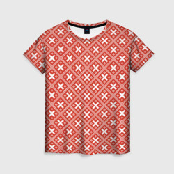 Женская футболка 3D Обережная Вышивка Засеянное Поле