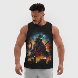 Мужская спортивная майка 3D Рокзилла - фото 2