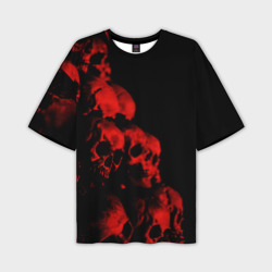 Мужская футболка oversize 3D Черепа свалка