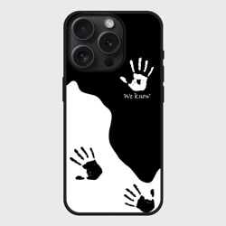 Чехол силиконовый для Apple iPhone 15 Pro матовый TES We know Мы знаем