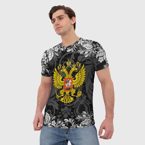 Мужская футболка 3D Российская Федерация арт, цвет 3D печать - фото 3