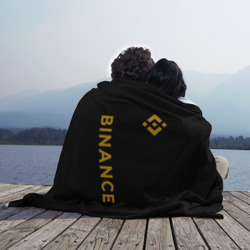 Плед 3D Бинанс лого карбон Binance logo - фото 2