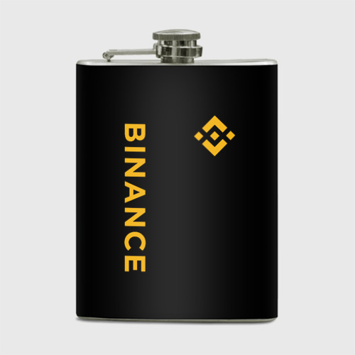 Фляга Бинанс лого карбон Binance logo