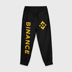 Детские брюки 3D Бинанс лого карбон Binance logo