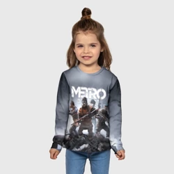 Детский лонгслив 3D Метро исход Артём ,ядерная зима Metro Exodus - фото 2
