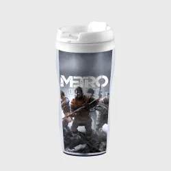 Термокружка-непроливайка Метро исход Артём ,ядерная зима Metro Exodus