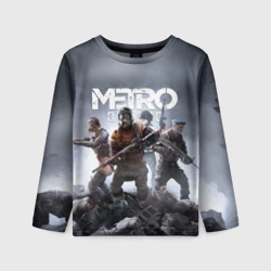 Детский лонгслив 3D Метро исход Артём ,ядерная зима Metro Exodus