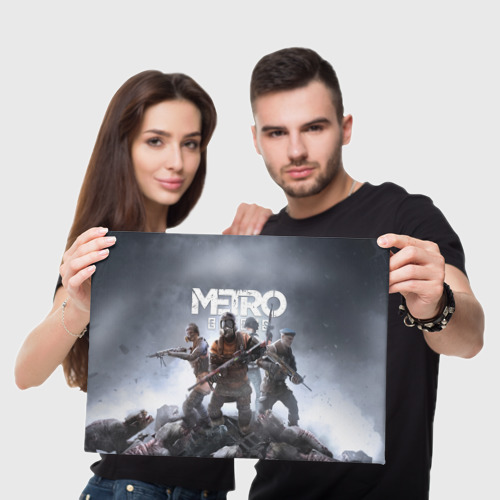 Холст прямоугольный Метро исход Артём ,ядерная зима Metro Exodus, цвет 3D печать - фото 5