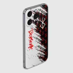 Чехол для iPhone 15 Pro силиконовый с защитой камеры Berserk Anime - фото 2