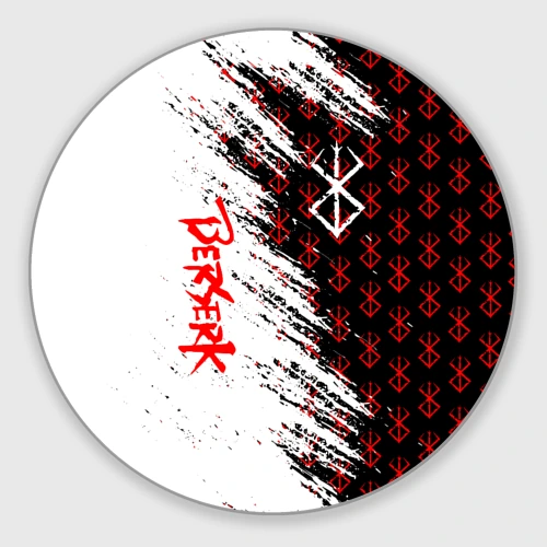 Круглый коврик для мышки Berserk Anime