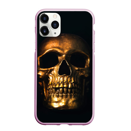 Чехол для iPhone 11 Pro матовый Gold Skull