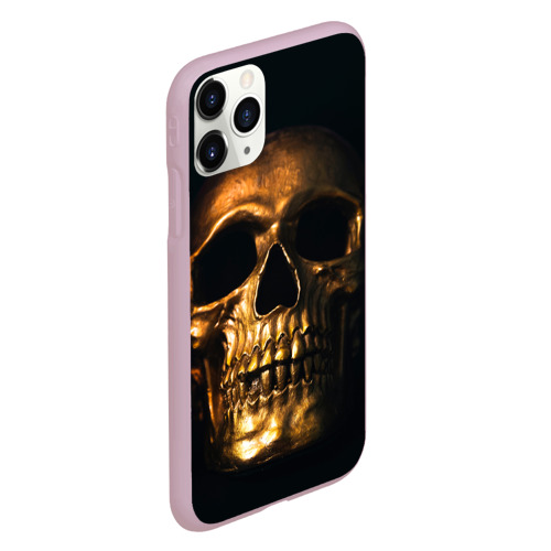 Чехол для iPhone 11 Pro матовый Gold Skull - фото 3