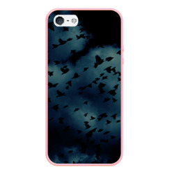 Чехол для iPhone 5/5S матовый Flock of birds