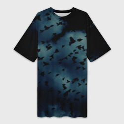 Платье-футболка 3D Flock of birds