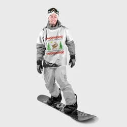 Накидка на куртку 3D Олени sexy - ugly sweater
