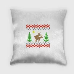 Подушка 3D Олени sexy - ugly sweater