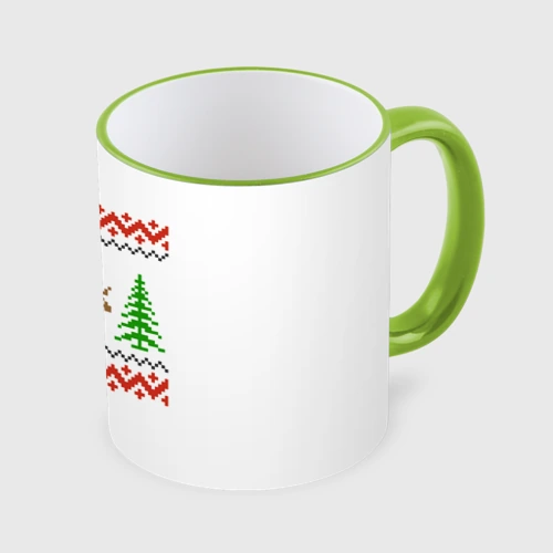 Кружка с полной запечаткой Олени sexy - ugly sweater