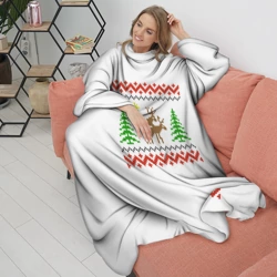Плед с рукавами Олени sexy - ugly sweater - фото 2