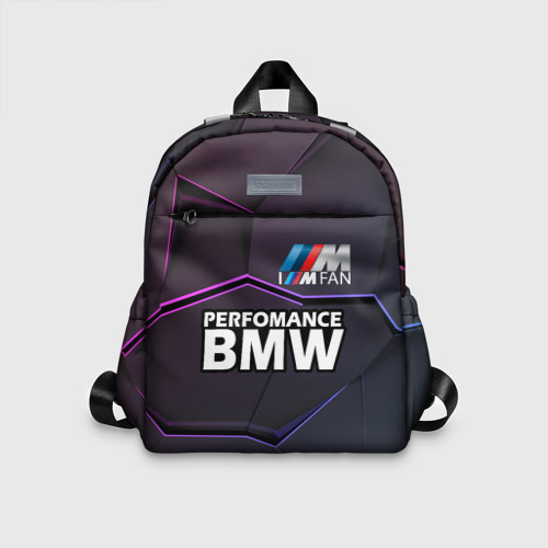 Детский рюкзак 3D с принтом BMW Perfomance, вид спереди #2