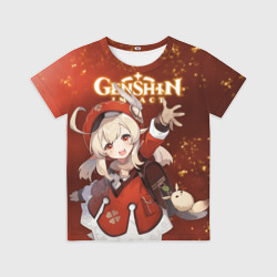 Детская футболка 3D Кли Klee Геншин