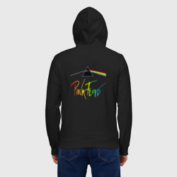 Мужская толстовка на молнии хлопок Pink Floyd color logo - фото 2