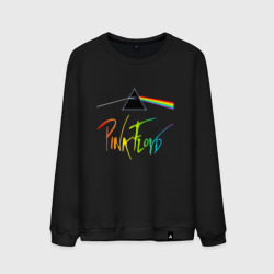 Мужской свитшот хлопок Pink Floyd color logo