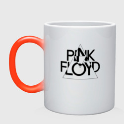 Кружка хамелеон Pink Floyd logo Пинк флойд