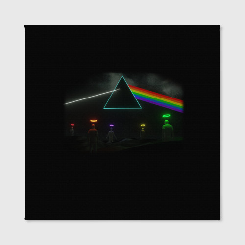 Холст квадратный Пинк флойд Pink Floyd logo, цвет 3D печать - фото 2