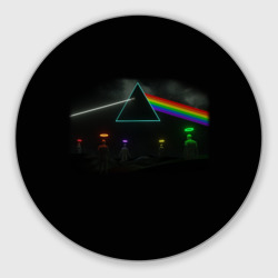 Круглый коврик для мышки Пинк флойд Pink Floyd logo