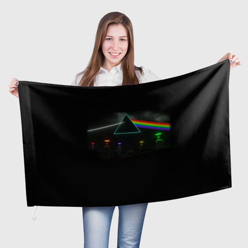 Флаг 3D Пинк флойд Pink Floyd logo