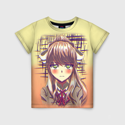 Детская футболка с принтом Game Doki Doki Literature Club, вид спереди №1