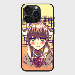 Чехол силиконовый для Apple iPhone 15 Pro матовый Game Doki Doki Literature Club