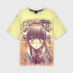 Женская футболка oversize 3D Game Doki Doki Literature Club