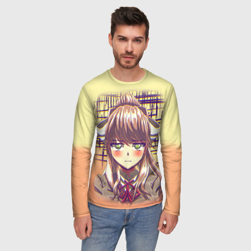 Мужской лонгслив 3D Game Doki Doki Literature Club, цвет 3D печать - фото 3