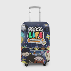 Чехол для чемодана 3D Toka life персонажи