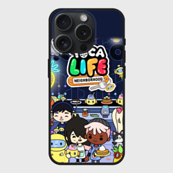 Чехол силиконовый для Apple iPhone 15 Pro матовый Toka life персонажи