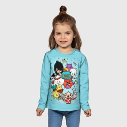 Детский лонгслив 3D Toca Boca Тока бока персонажи из игры - фото 2