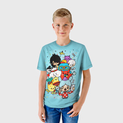 Детская футболка 3D Toca Boca Тока бока персонажи из игры - фото 2