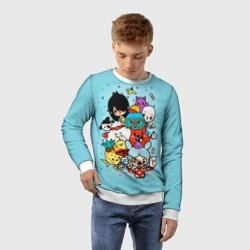 Детский свитшот 3D Toca Boca Тока бока персонажи из игры - фото 2