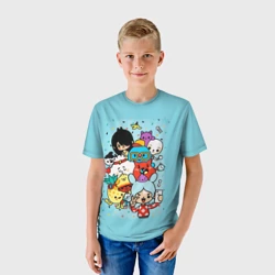 Детская футболка 3D Toca Boca Тока бока персонажи из игры - фото 2