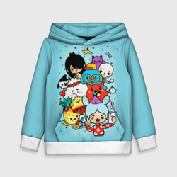 Детская толстовка 3D Toca Boca Тока бока персонажи из игры