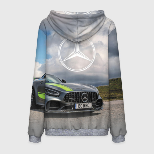 Мужская толстовка 3D Mercedes V8 Biturbo Racing Team AMG, цвет меланж - фото 2